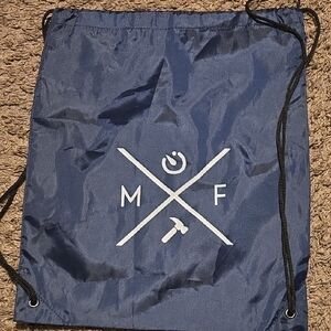 Blue Drawstring Bag
